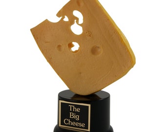 Cheese Trophy - Cheese Lover Gift, The Big Cheese Award, Funny Trophy