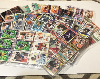 Over 1000 Football Trading Cards, Score, Tops, ProSet, Fleer. 1990 and 1991