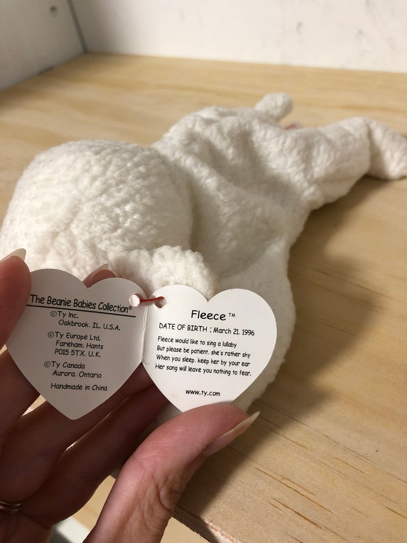 Fleece Beanie Baby, TY Beanie Baby, Lamb Beanie Baby Etsy