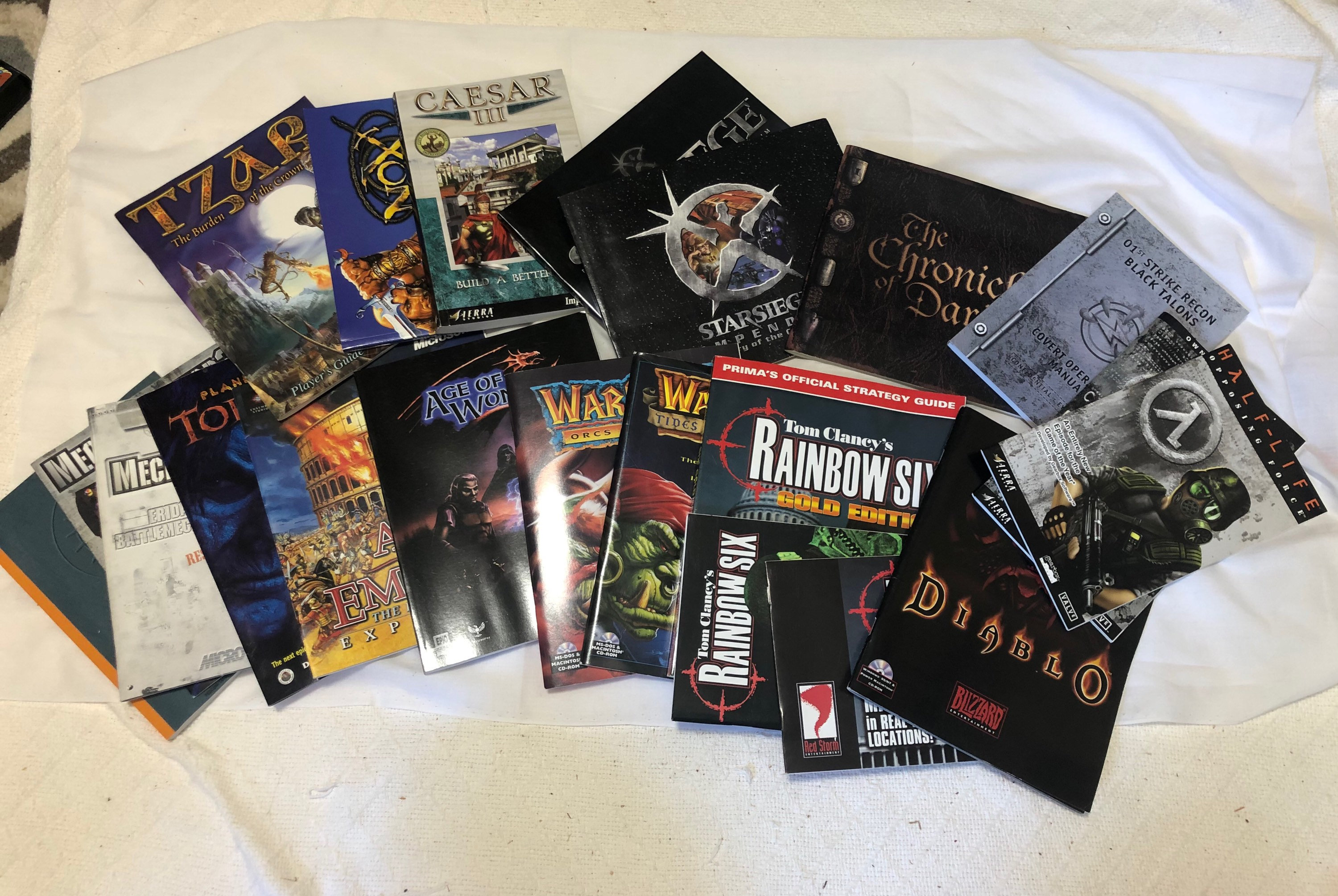 20 PC Game Manuals From The 90s and One Poster Etsy