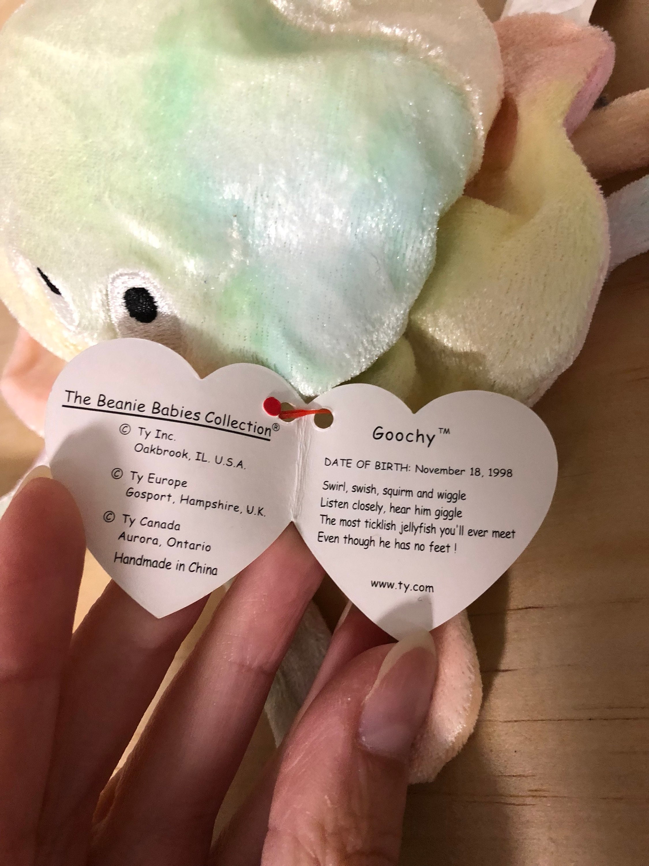 Goochy Beanie Baby TY Beanie Baby Jellyfish Beanie Baby - Etsy