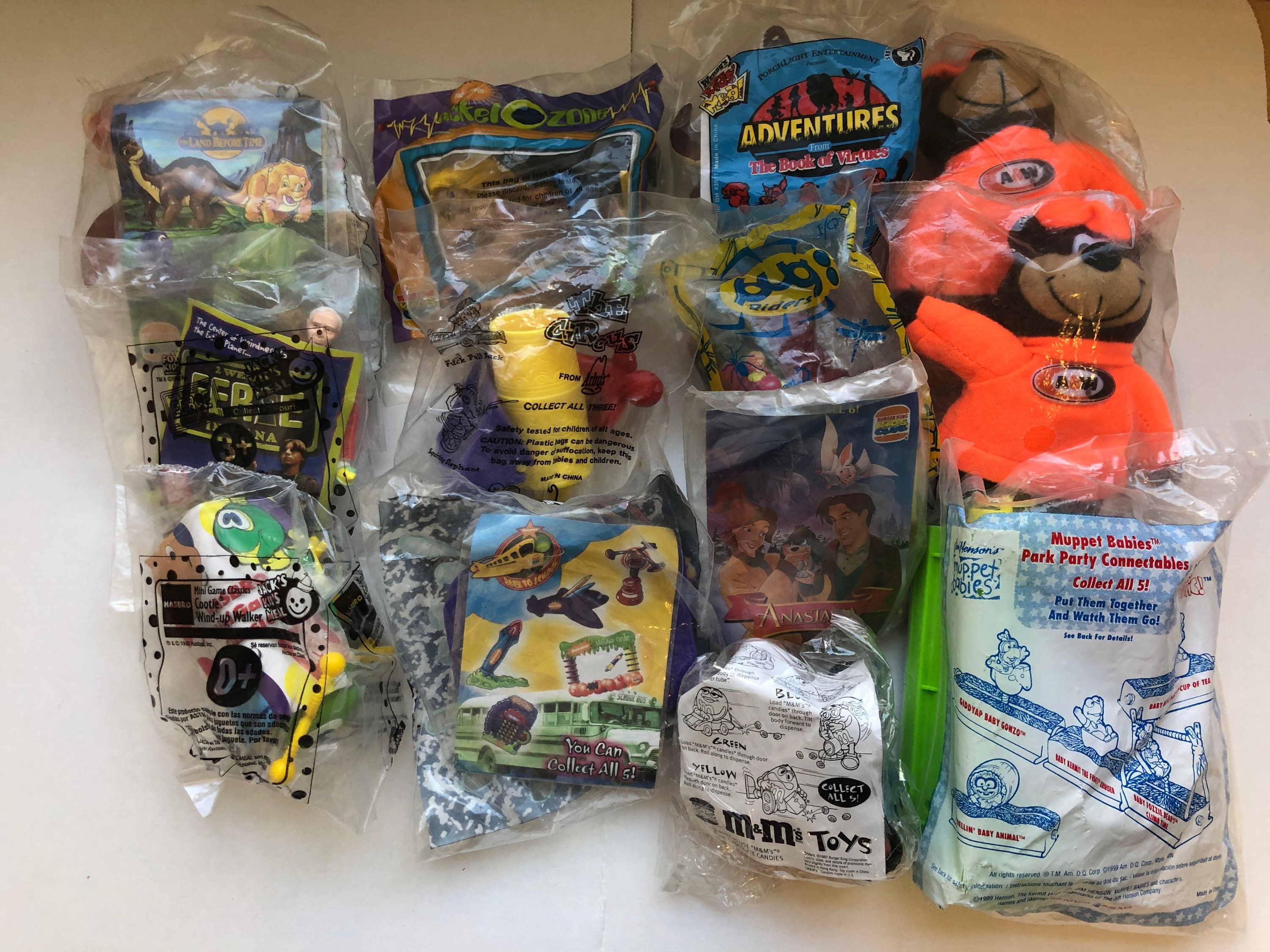 13 Miscellaneous Kids Meal Toys 1997 to 1999 Burger King Arbys Jack N Box A W DQ Wendys Etsy