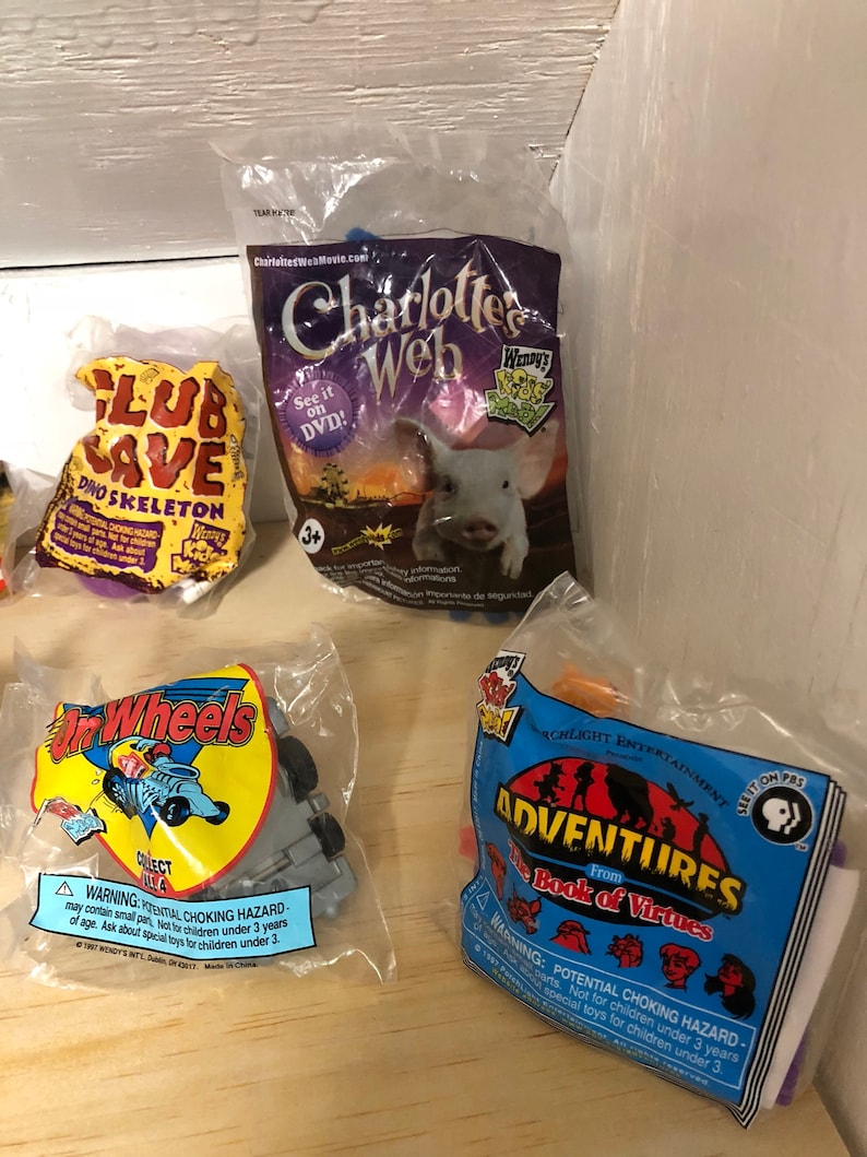 Grab Bag of Wendy's Kid's Meal Toys Wendy's Toys Etsy