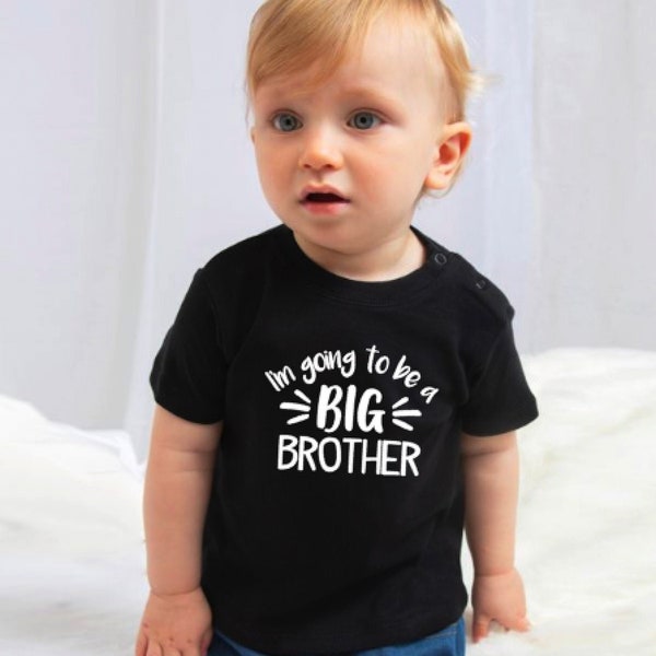 I'M GOING TO BE A BIG BROTHER 2 Kids T-Shirt - JERZEES Cotton Blend - Sizes 6M To XL (18-20)