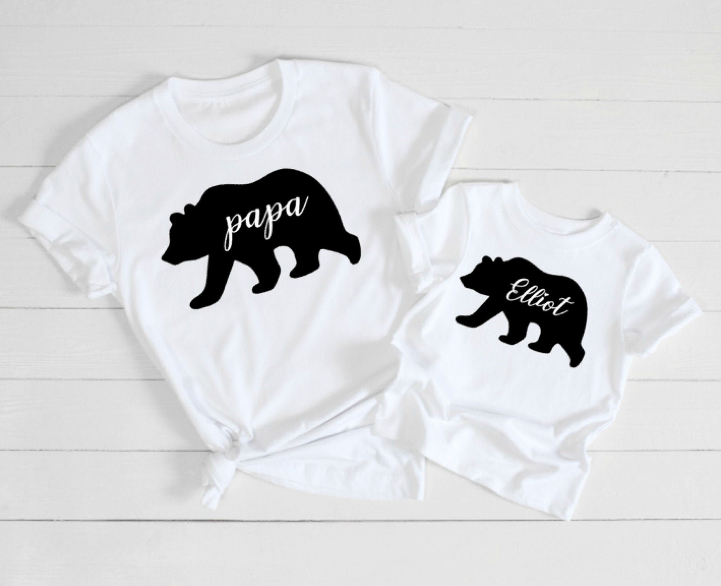 i morgen At lyve konkurrerende Matching Family Bear T-shirts Mama Papa Baby Bear T Shirts - Etsy