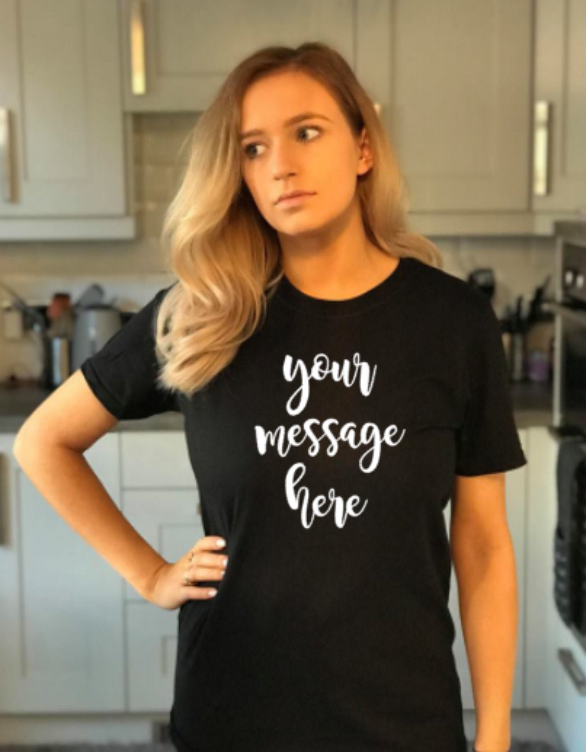 Message Here T-shirt Funny Slogan 