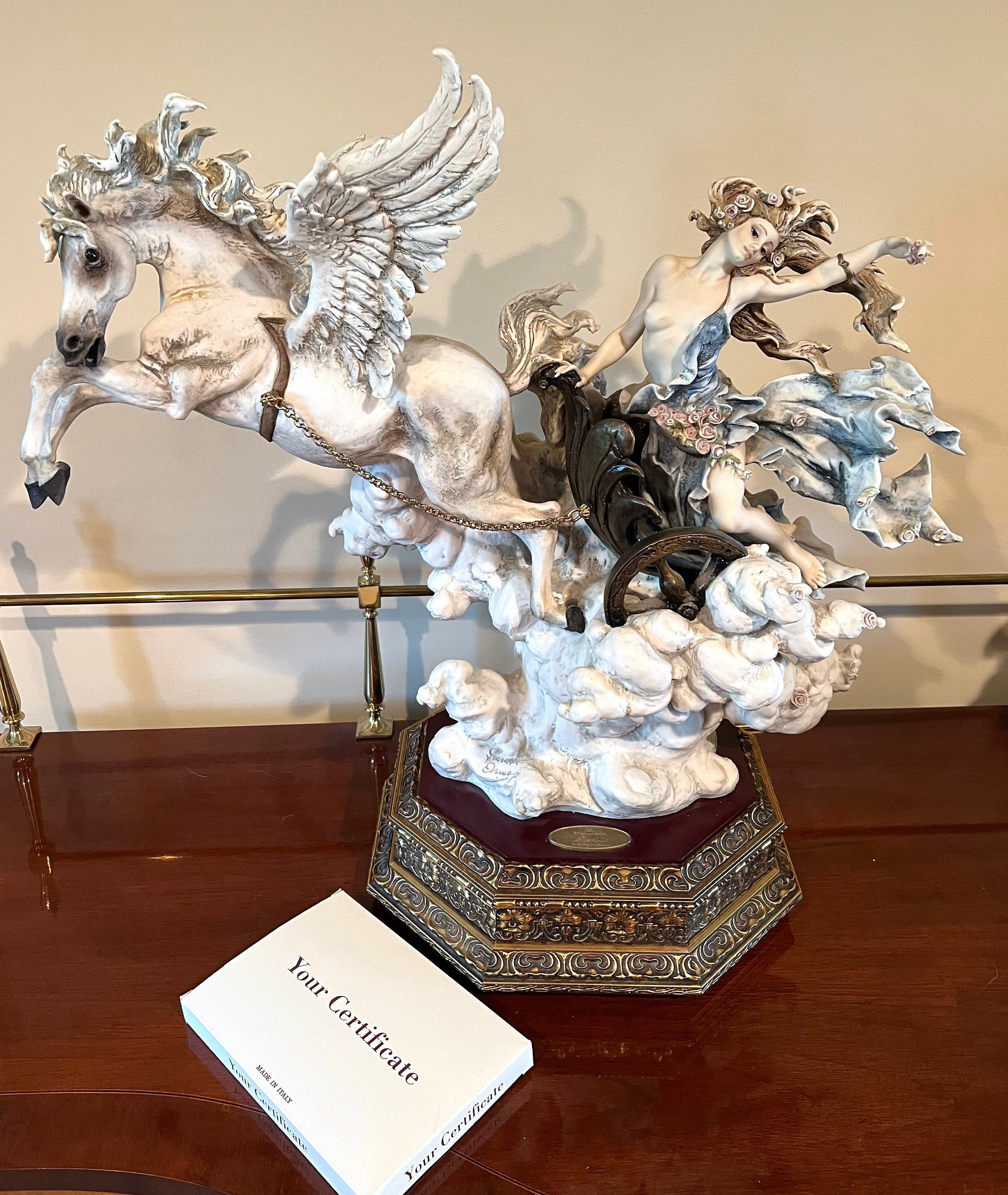 Vintage Capodimonte Armani Figurine. This Vintage Horse Figurine is