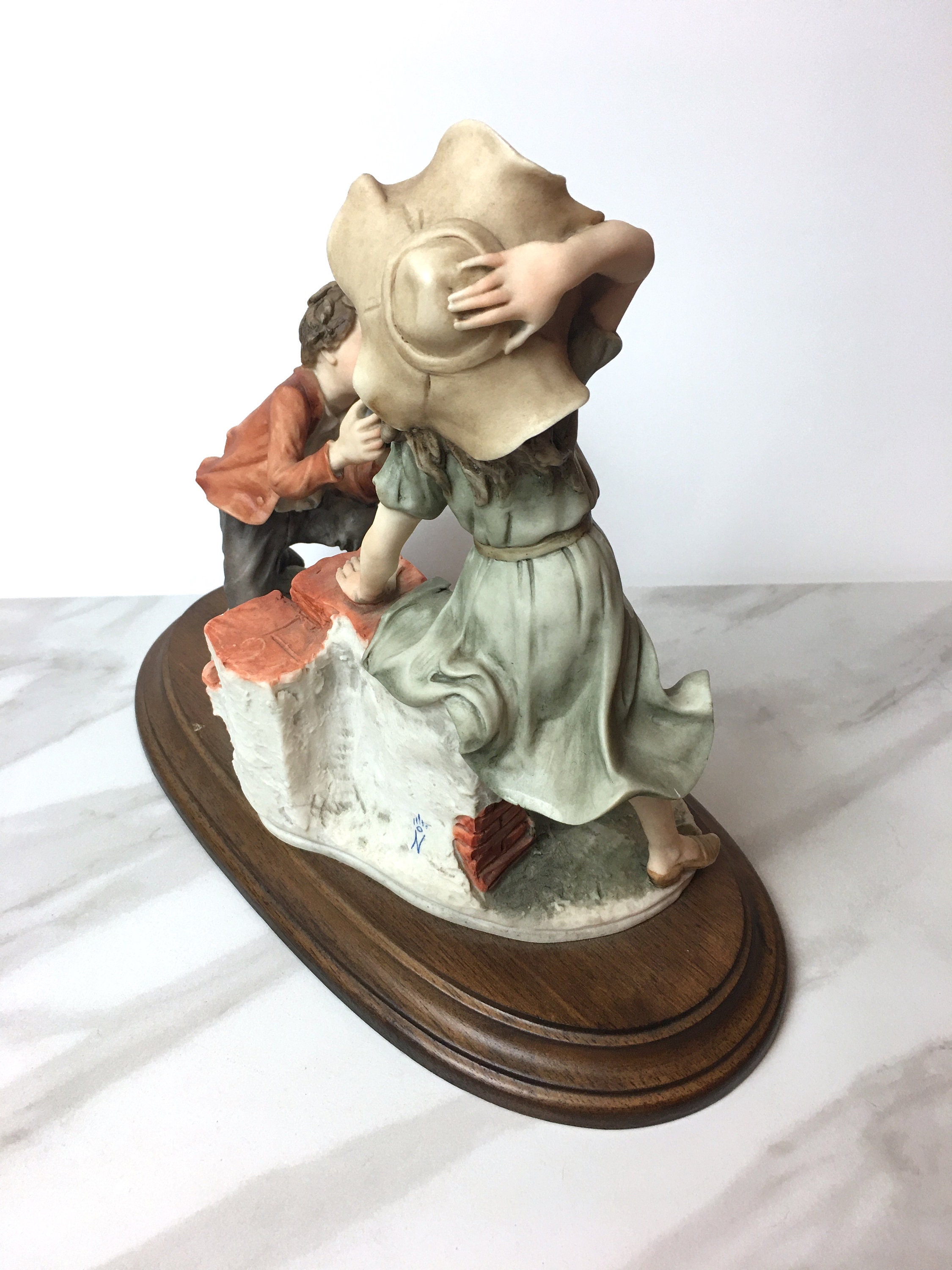 Vintage Capodimonte Figurine. This Vintage Figurine Depicts a Etsy