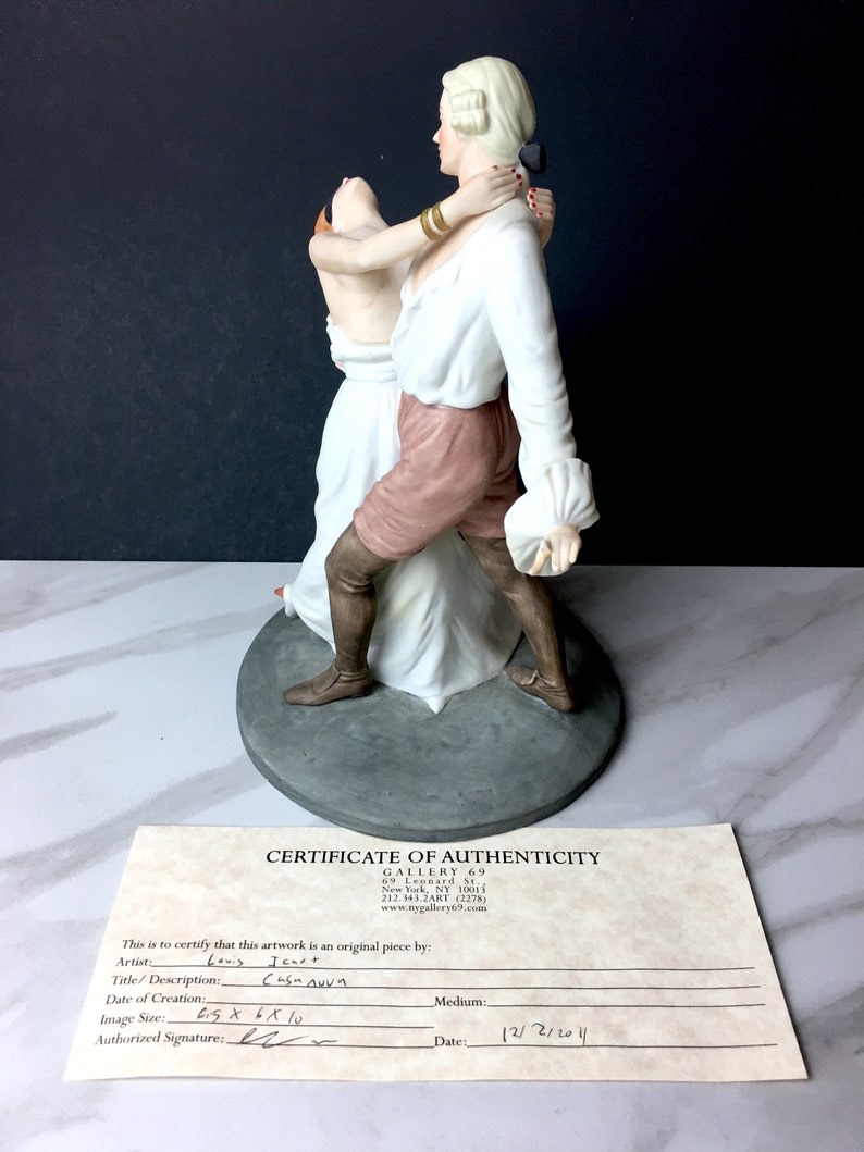 192 1991 by Louis Icart Limited Edition Figurine w Certificate Rare Vintage Casanova