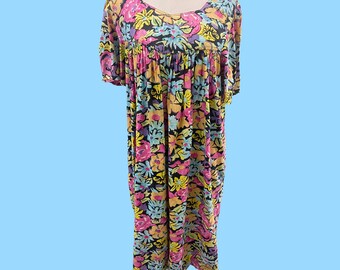 loose and flowing as a dress
