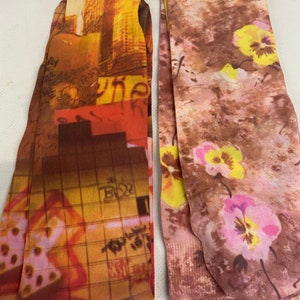 2x Vintage 1970s Colura Fashions Nylon Headbands