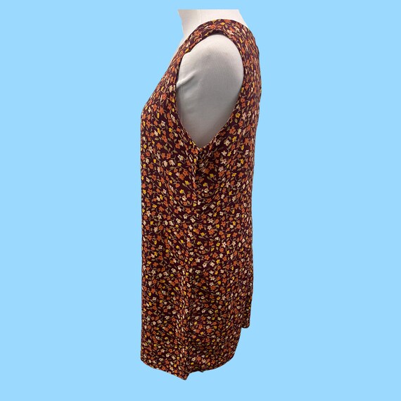 NY & CO Brown Floral Summer Slip Dress Size 10 - image 5