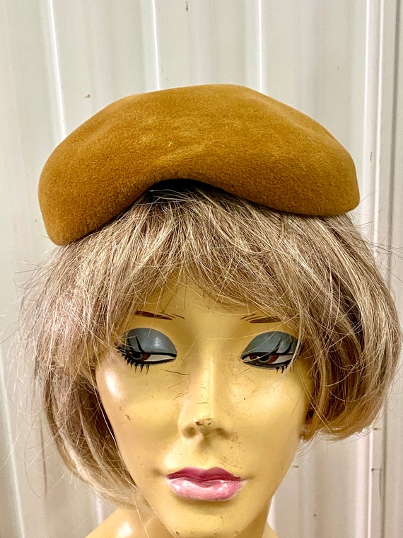 Vintage Mid Century Duby New York Round Felt Hat B