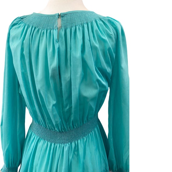 Vintage 1970's Ayres by E. Eysen Boho Chic Aqua B… - image 8