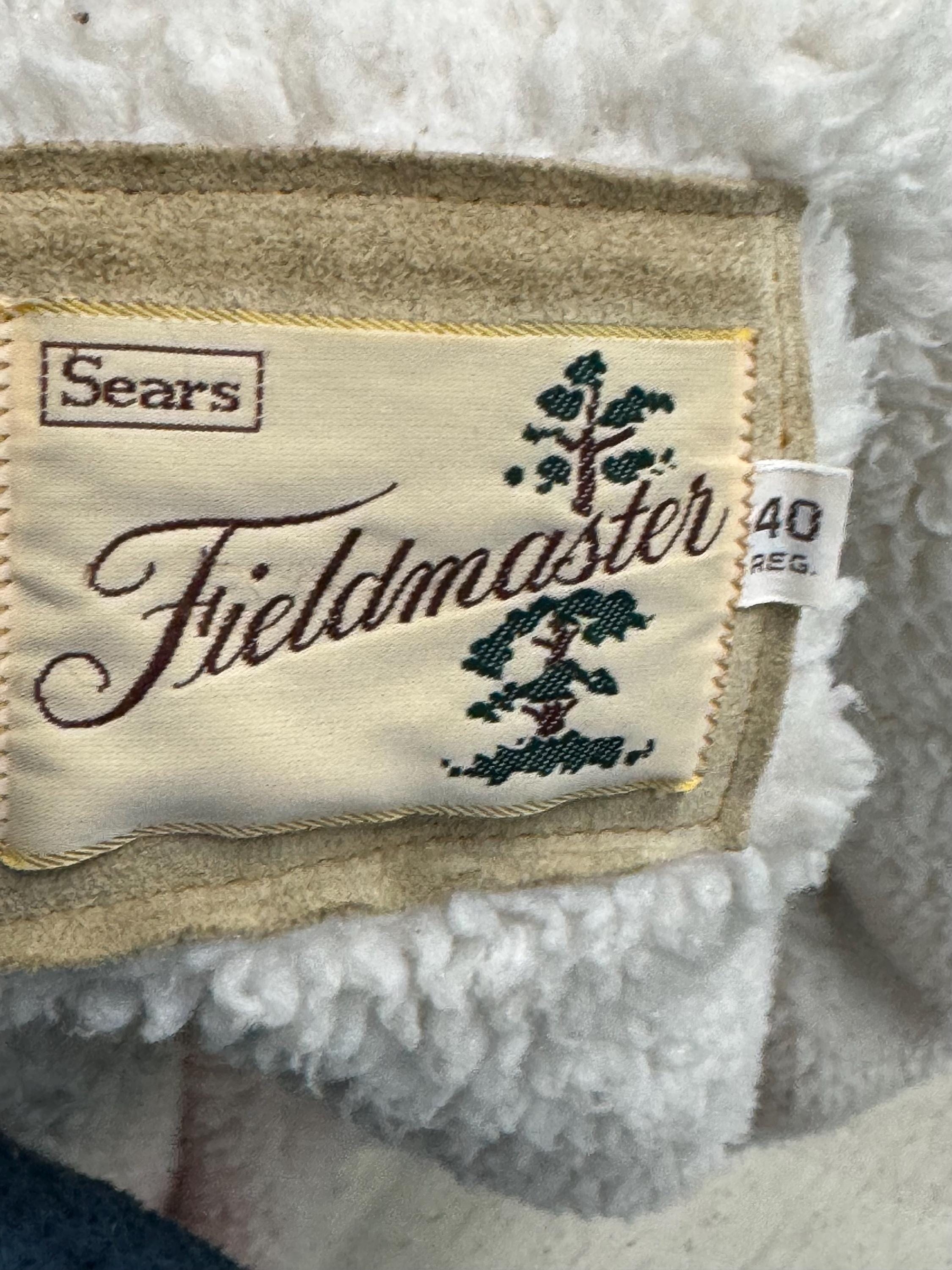 Vintage Sears Fieldmaster Jacket Mens 40 Regular Suede Leather