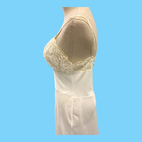 Vintage 1950s Nylon W/ Lace Slip by Fischer Heave… - image 7