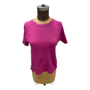 Vintage 1970&#39;s Hang Ten by Charlie&#39;s Girls Pink T Shirt Kids or XS