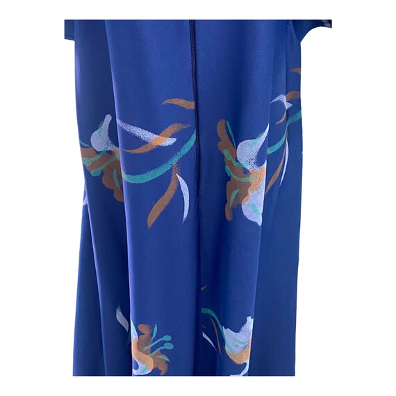 Vintage Blue Stardust Maxi Robe House Dress Swims… - image 4