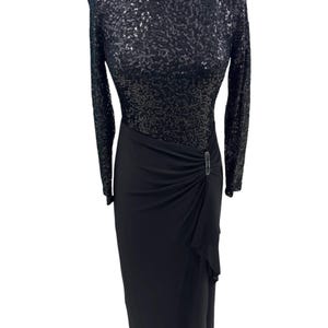 knee length dresses for ladies Off-Shoulder Long Sleeve Sequin Prom Dress