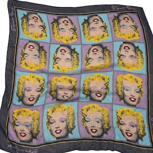 Andy Warhol Silk Scarf - Etsy
