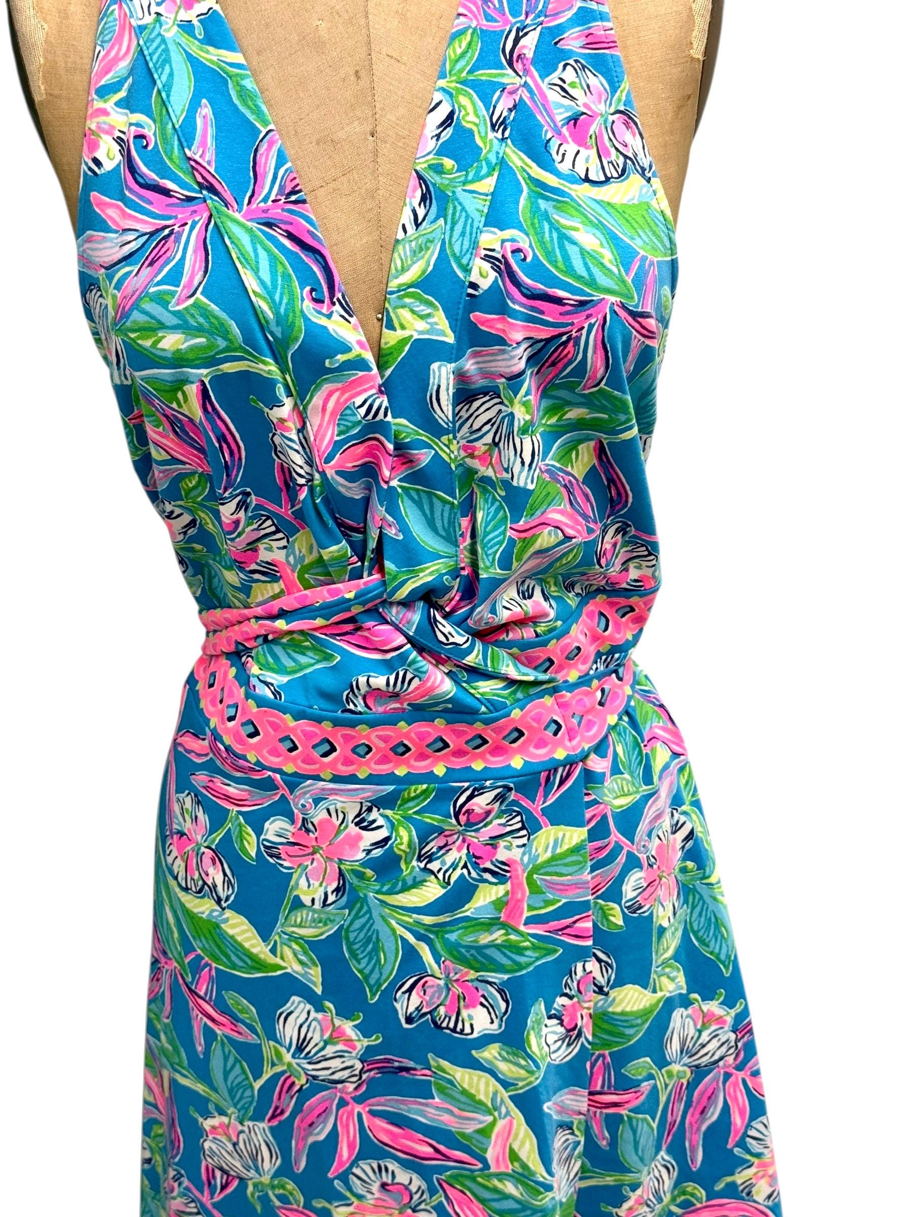 knee length dresses for ladies Bailey Bralette & Midi Dress- Blue Large