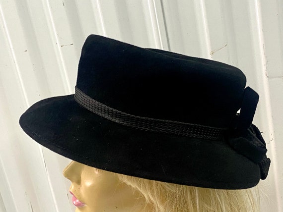 Mon Cheri Luxury Fashion Women s Black Velour Hat… - image 4