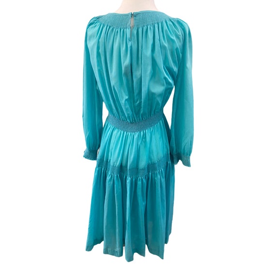 Vintage 1970's Ayres by E. Eysen Boho Chic Aqua B… - image 9