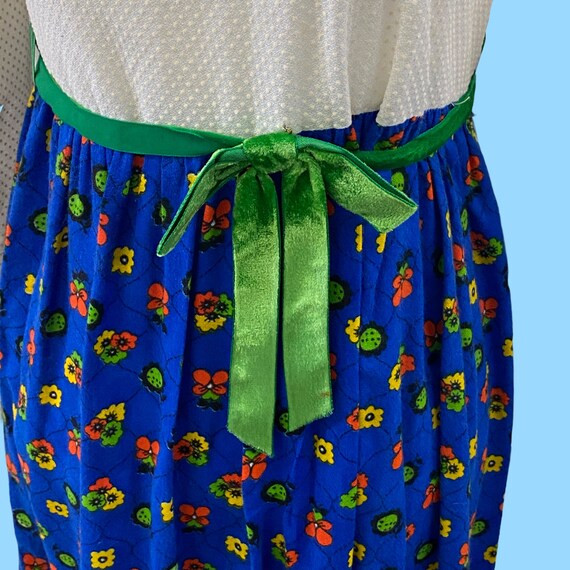 Vintage 1970's Tiny Town Girls Teen Dress Boho Ch… - image 5