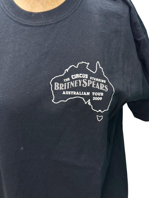 Britney Spears Australian 2009 Circus Tour Backstage Staff T-shirt
