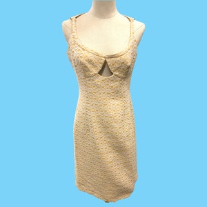 Vintage Barneys New York Italian Made Gold Horsebit Pattern Cocktail Dress  Sz 8 - Etsy
