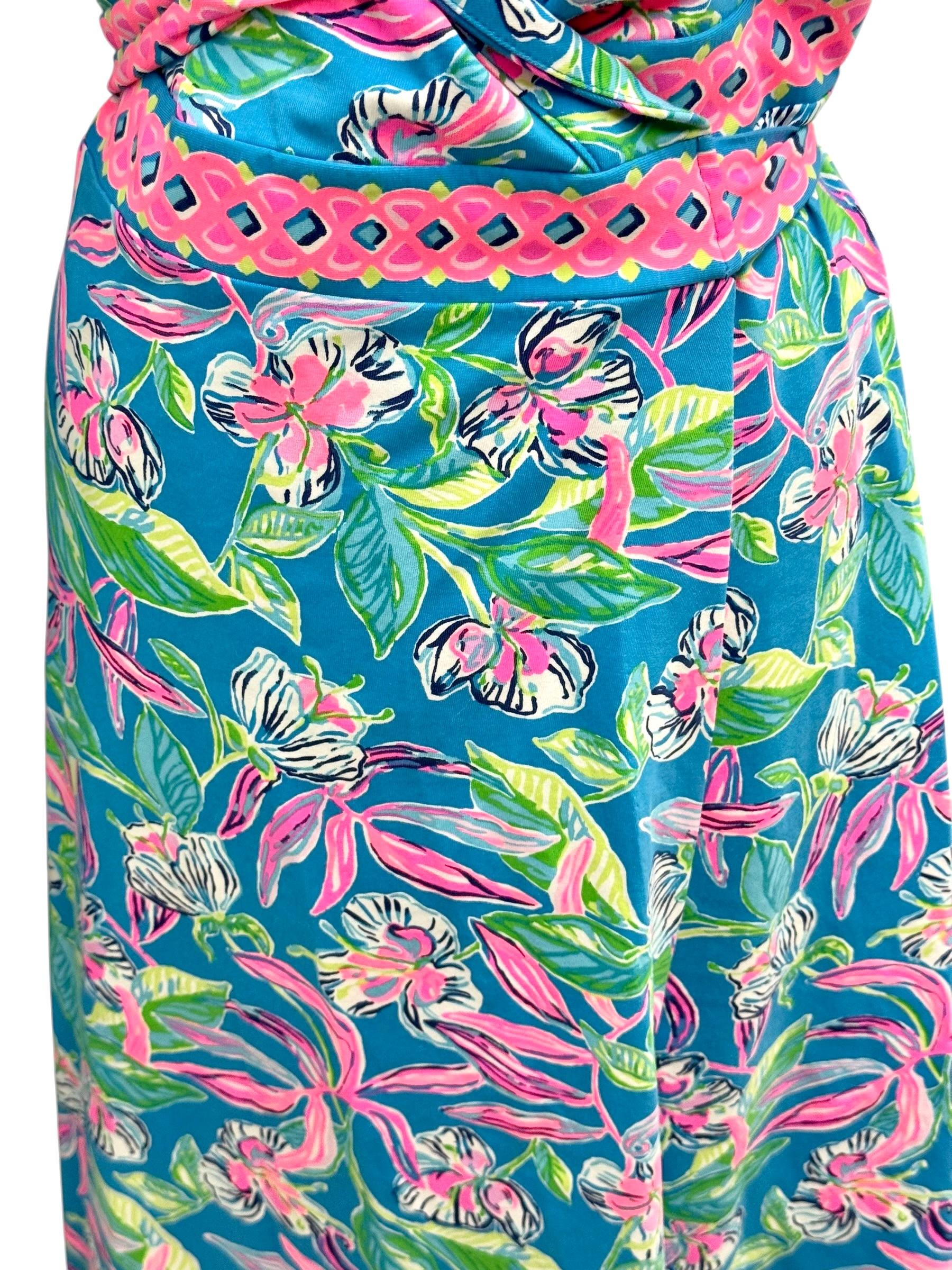 chinese dress ladies Lilly Pulitzer Hadly Smocked Cotton Maxi Amalfi Blue Leaf It Wild MD at  Amazon Women's Clothing store