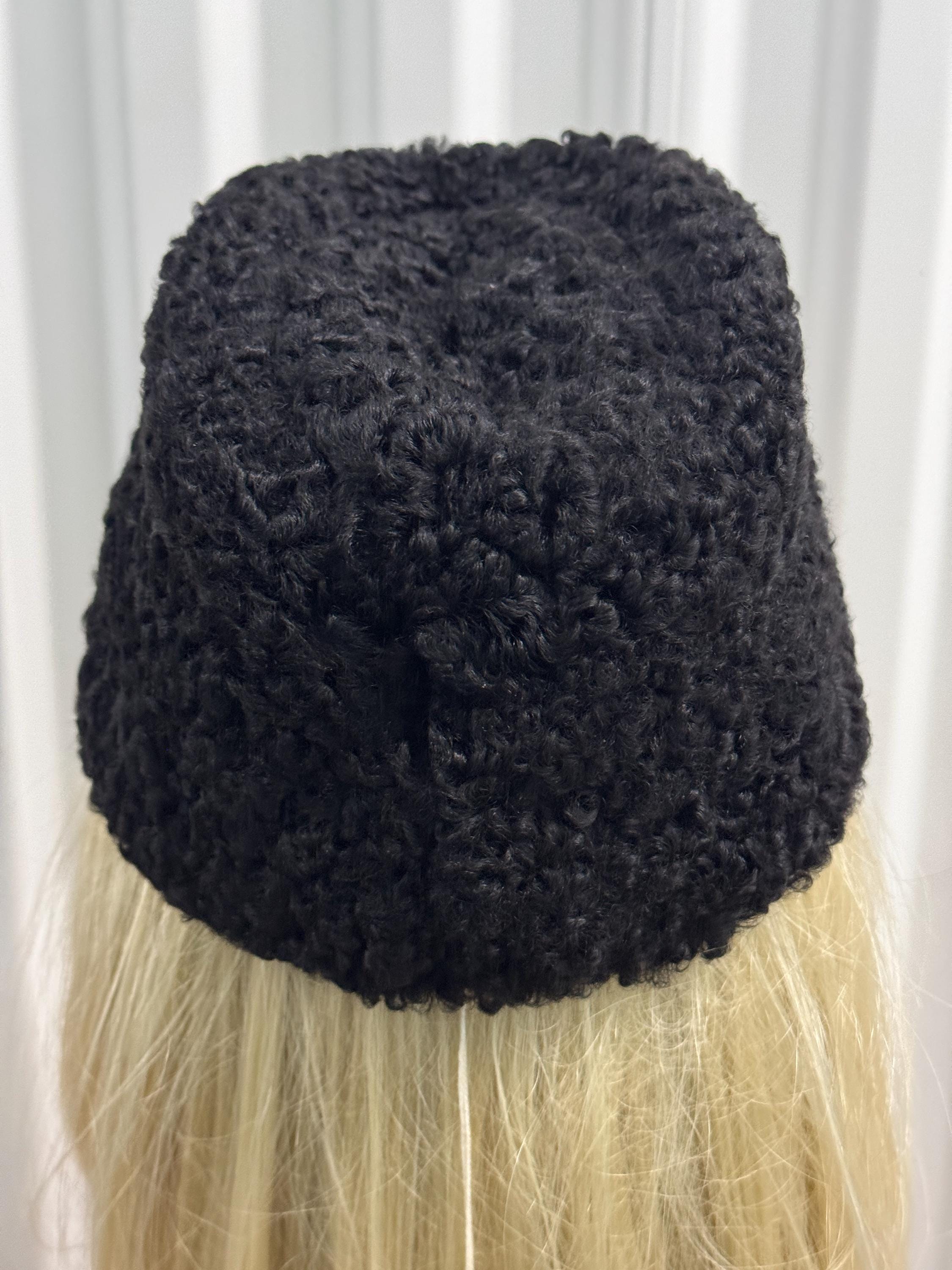 Saks Fifth ave Don Anderson fur hat Vintage Don Anderson for Saks Fifth Ave Afghan Lambswool Hat  main image 3