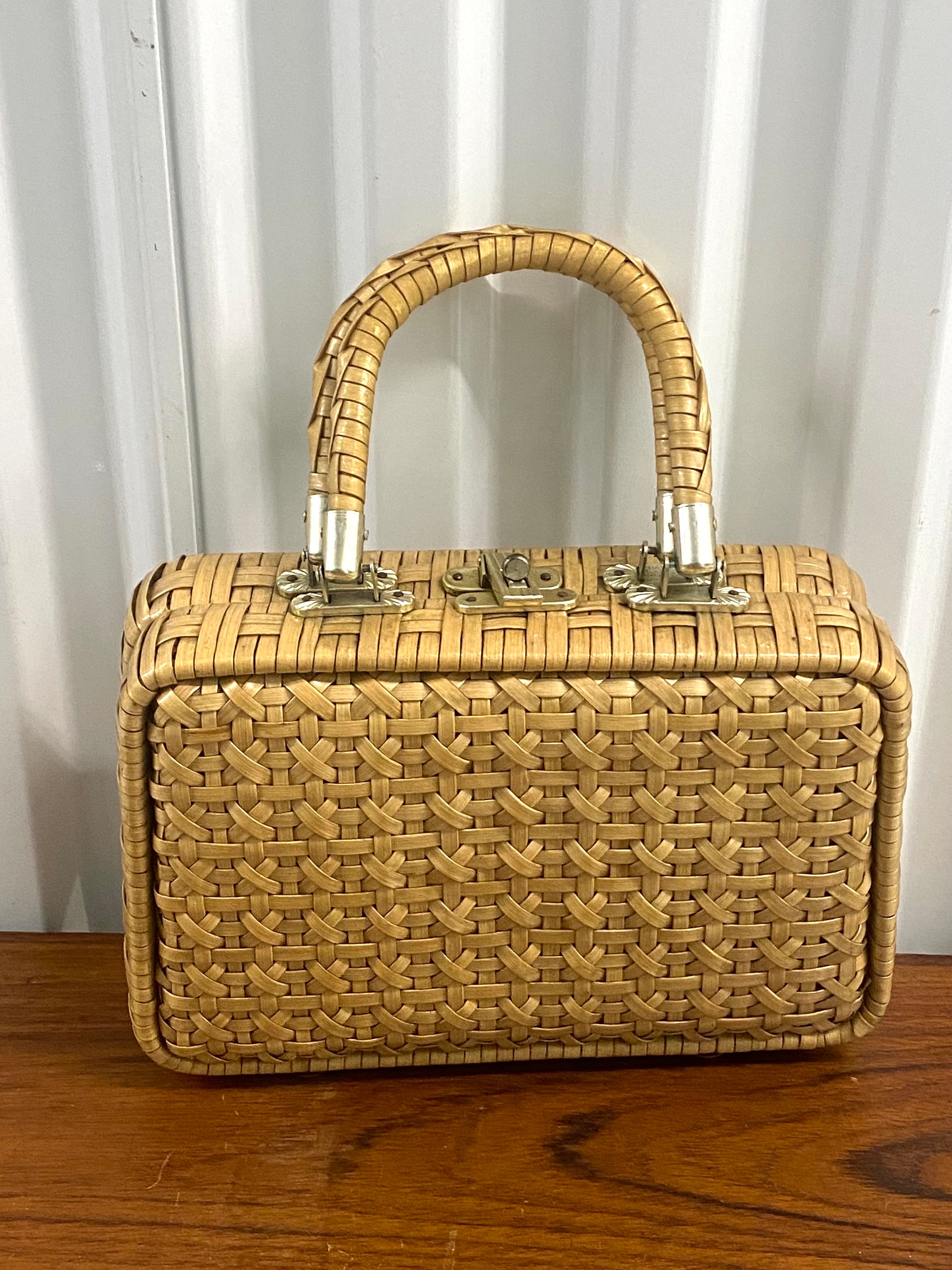 Vintage Marchioness Wicker Handbag Made in Hong Kong for Macys Etsy