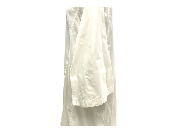 Vintage White Cotton Robe / Traditional Maxi Dress - image 7