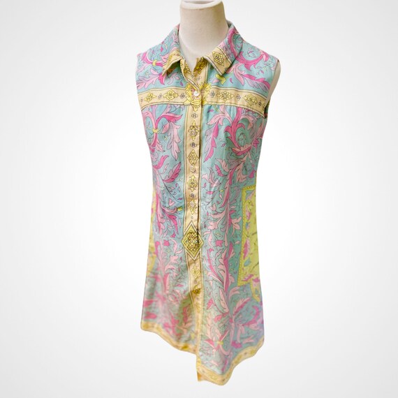 VTG 1960's McMullen Bright Pastel Light Cotton Shi