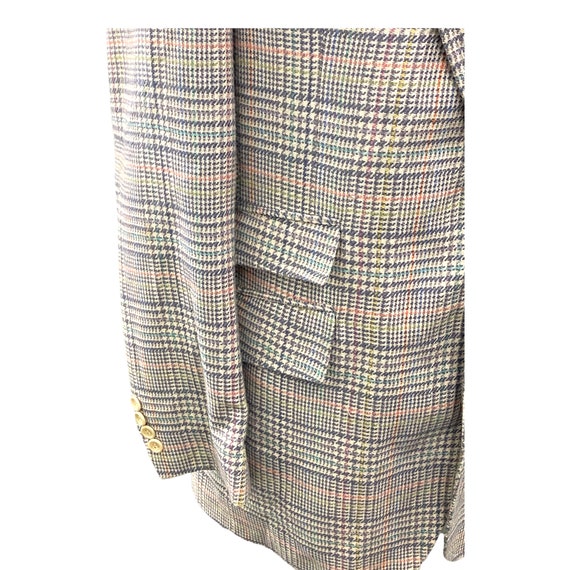 Mens Vintage 1970s Stanley Blacker Pastel Plaid S… - image 5