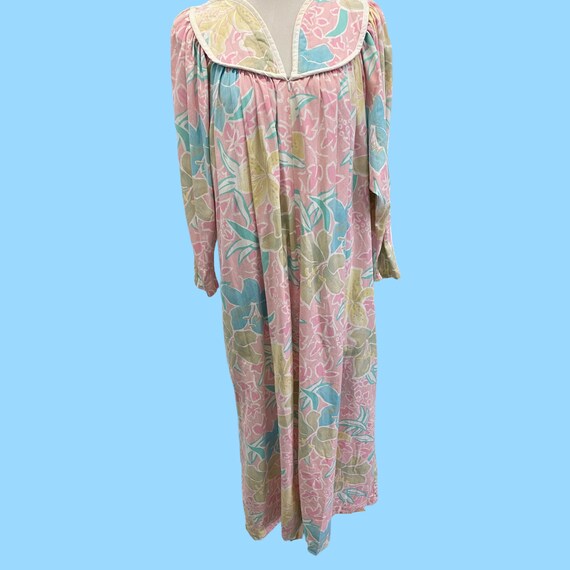 1970s Vintage Pastel Floral House Dress/ Lounger-by David Brown California  -small - Etsy
