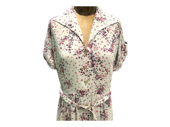 Vintage 1950s Eve Carter Floral Dress Small - Med - image 2