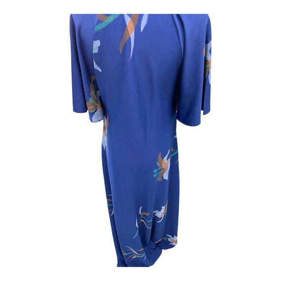 Vintage Blue Stardust Maxi Robe House Dress Swims… - image 8