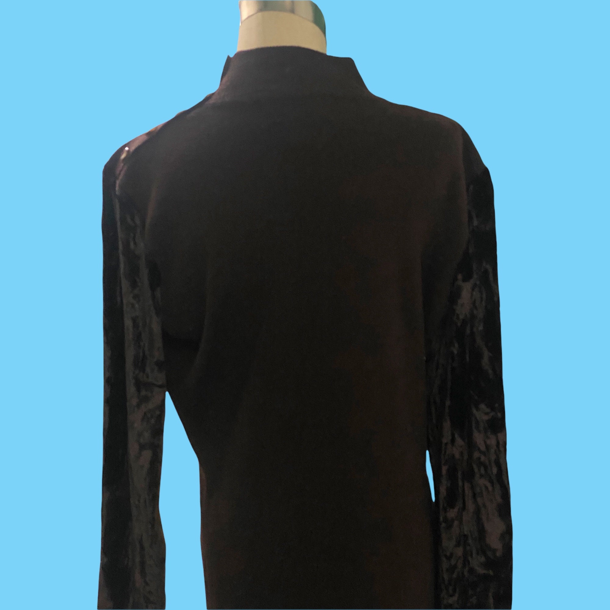 Vintage Nina Charles for Kasper ASL Brown Maxi Dress W
