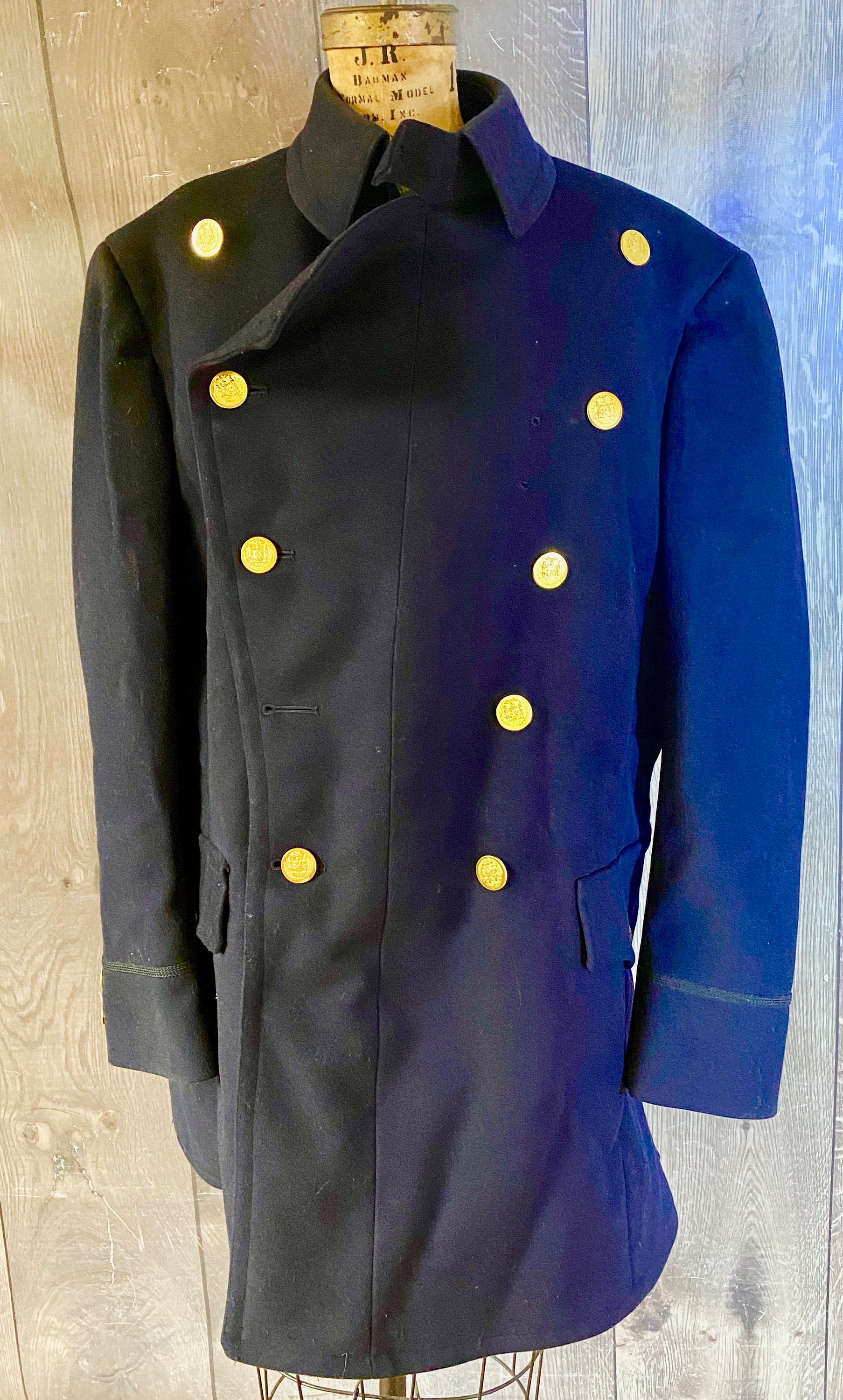 最終値下げ 50s NYPD ヴィンテージコート ポリスマン Vintage 1950's New York Police Department Heavy Wool Double