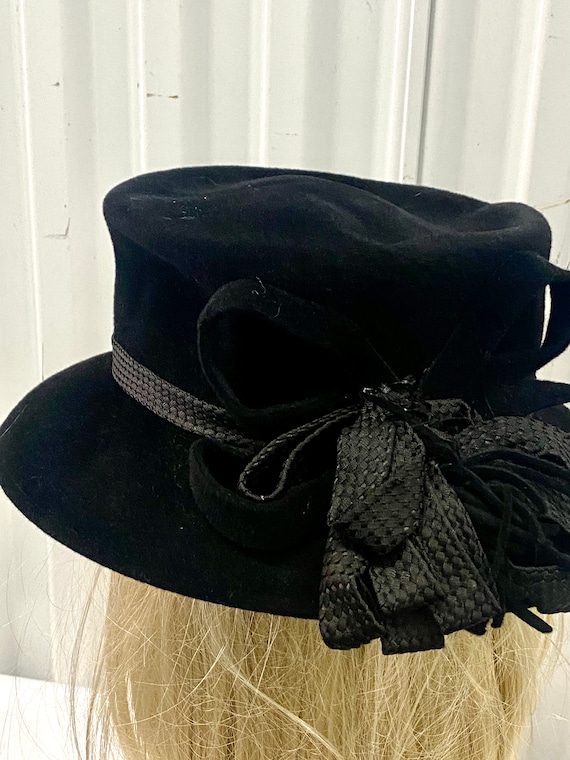 Mon Cheri Luxury Fashion Women s Black Velour Hat… - image 6