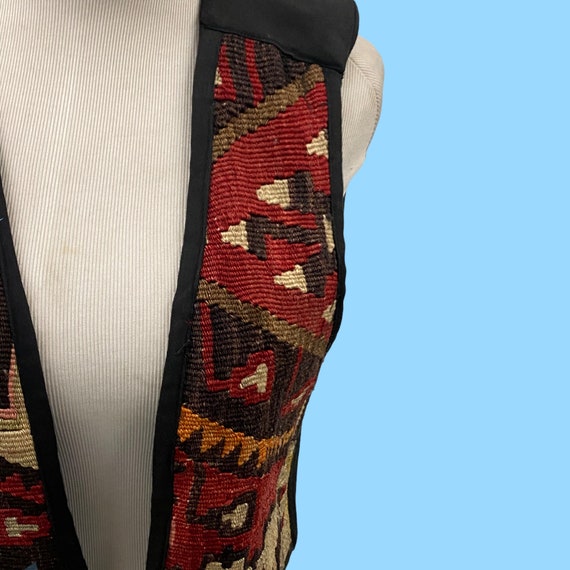 Vintage Patchwork Boho Chic Hippy Style Ladies Ve… - image 2