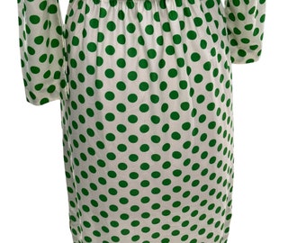 green polka dot dress asos Green Polka Dot Pleated Maxi Dress – v o g l i o