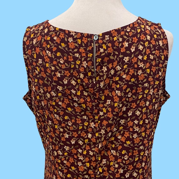 NY & CO Brown Floral Summer Slip Dress Size 10 - image 7