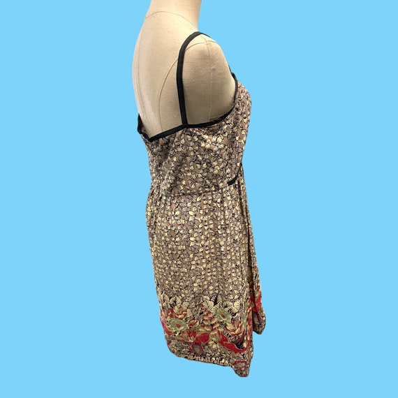 Vintage Cotton Floral Pattern Summer Sun Dress W/… - image 9