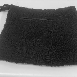 Vintage Lambswool Muff Handwarmer W/ Pocket