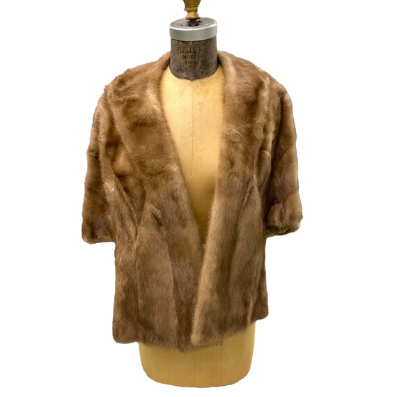 Vintage 1950s Mink Fur Stole - image 1