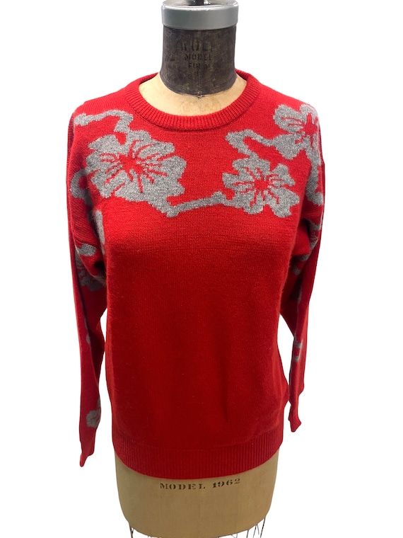 Vintage Scotty McGregors Red Cashmere Sweater Larg