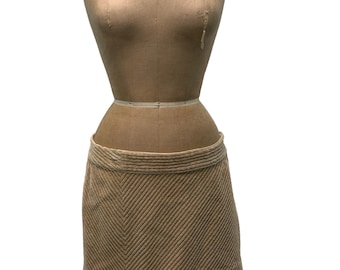 Falda mini de pana color canela de Earl Jeans vintage mediana